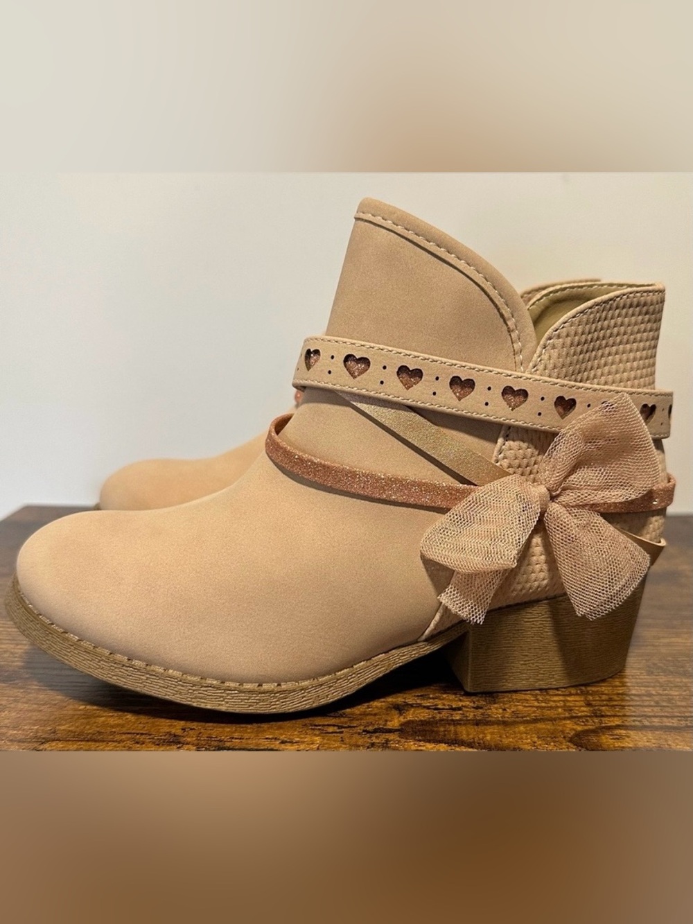 POP Girls Blush Elisha Booties NWT Size Little Girl 3